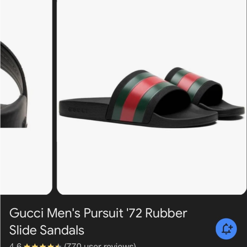 Gucci men’s slide sandal